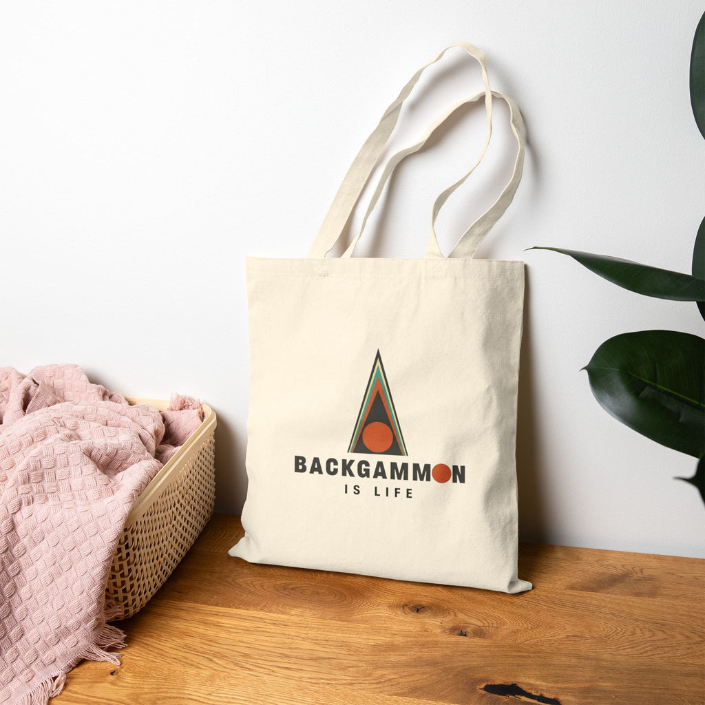Backgammon Is Life Cotton Canvas Tote Bag