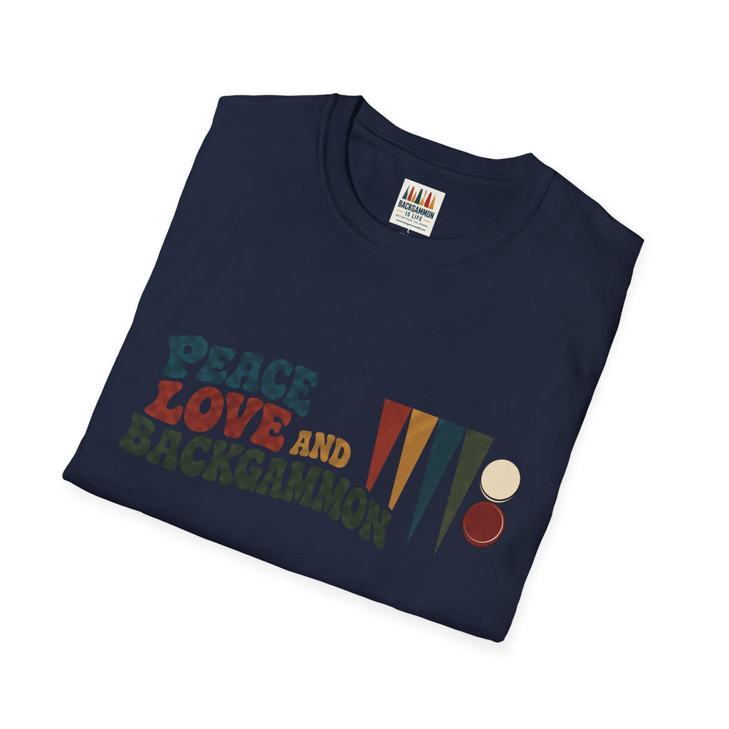 Peace, Love and Backgammon T-Shirt