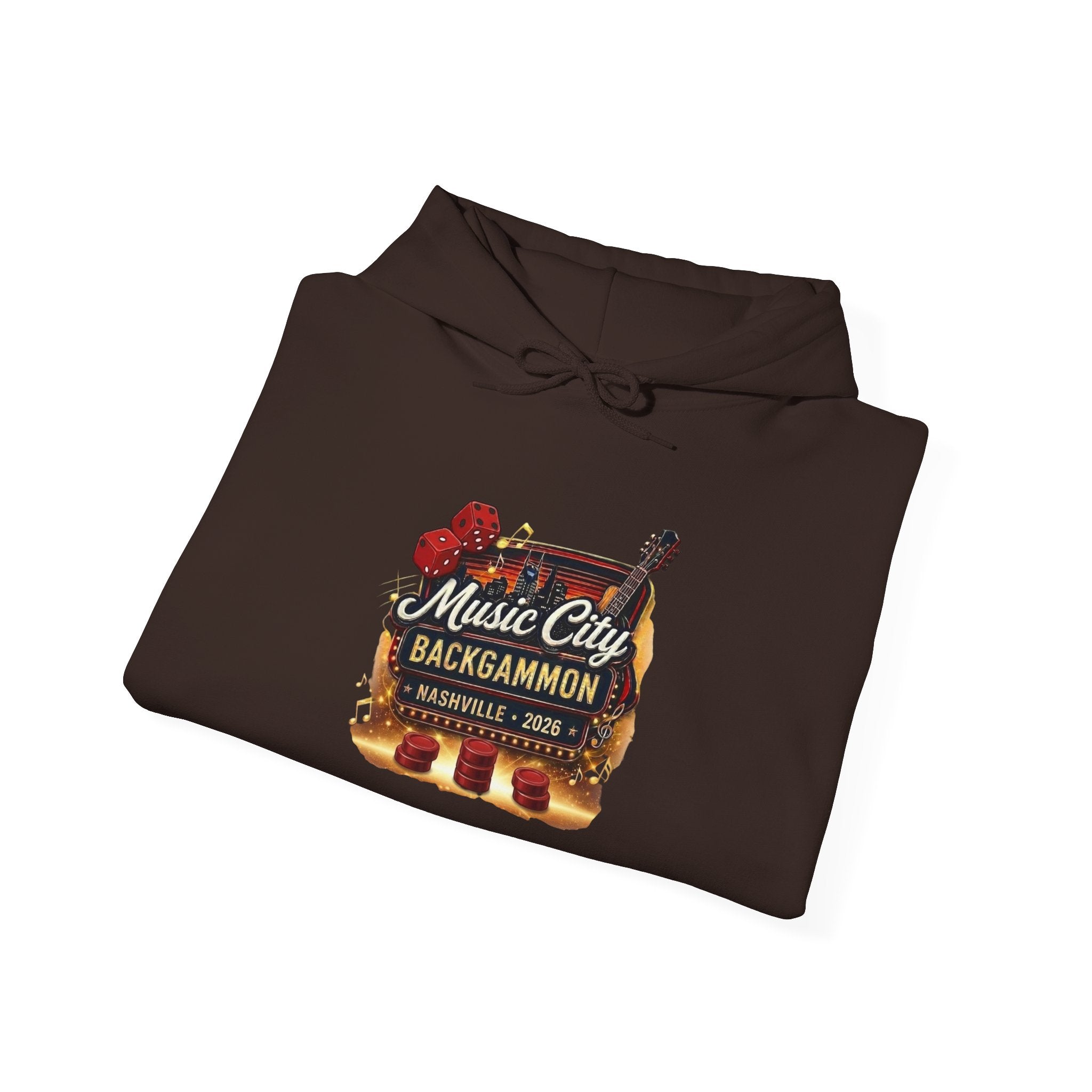 Music City Backgammon Nashville 2026 — Unisex Heavy Blend™ Hooded Sweatshirt