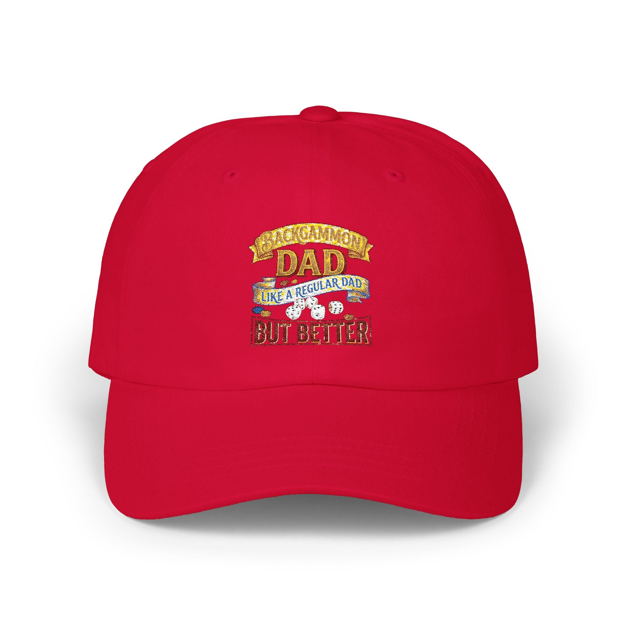 Backgammon Dad "Like a Regular Dad But Better" Embroidered Classic Cap