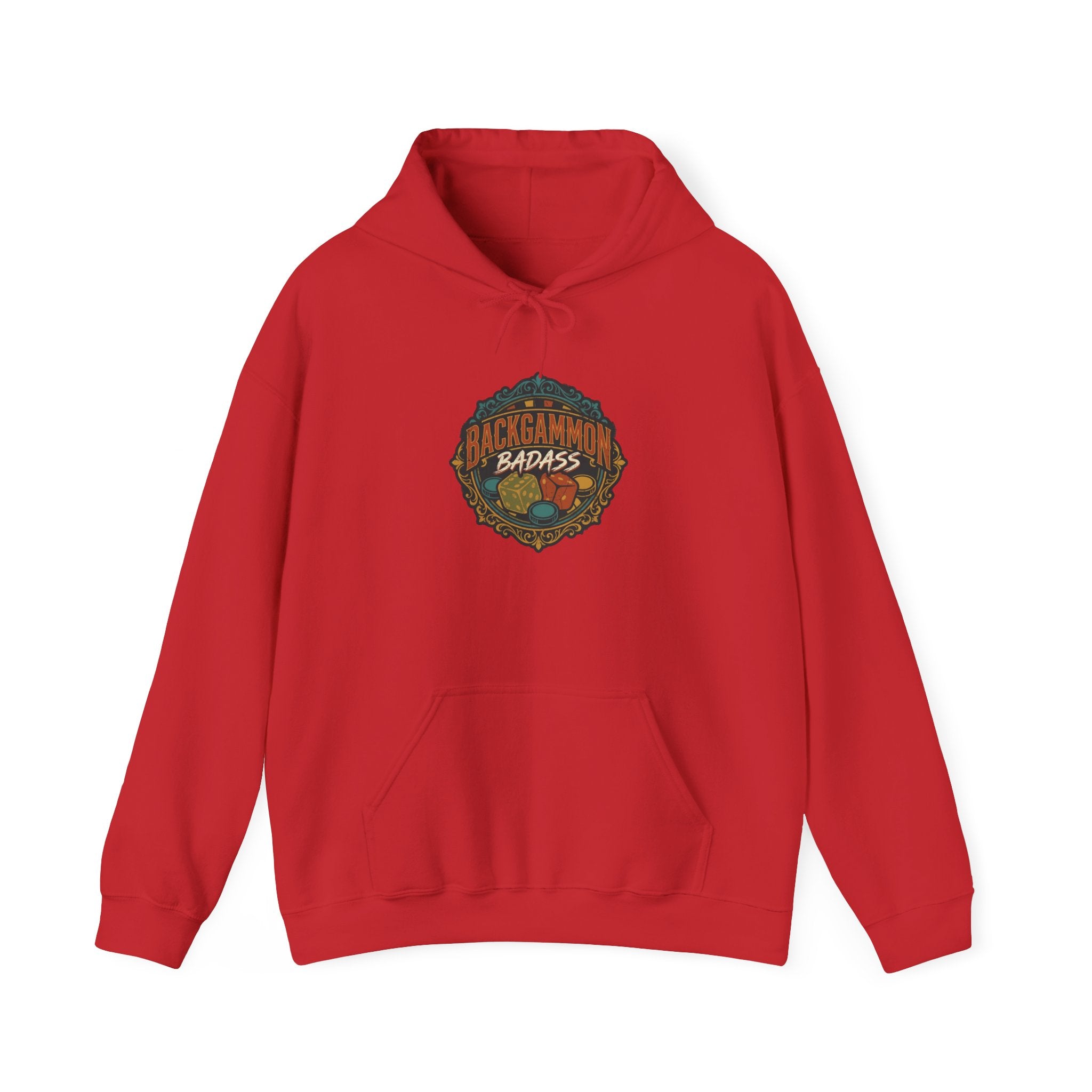 Backgammon Badass Unisex Heavy Blend™ Hooded Sweatshirt