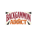 Backgammon Addict Sticker — Vintage Game Lover Kiss-Cut Sticker