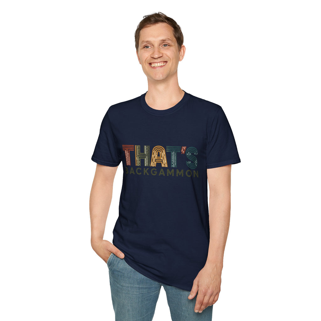 That's Backgammon 2 T-Shirt — Retro Typography Board Game Tee