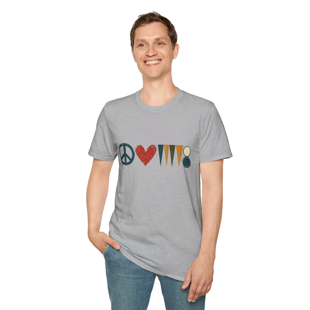 peace love and backgammon 3 T-Shirt — Retro Nature Wildlife Tee