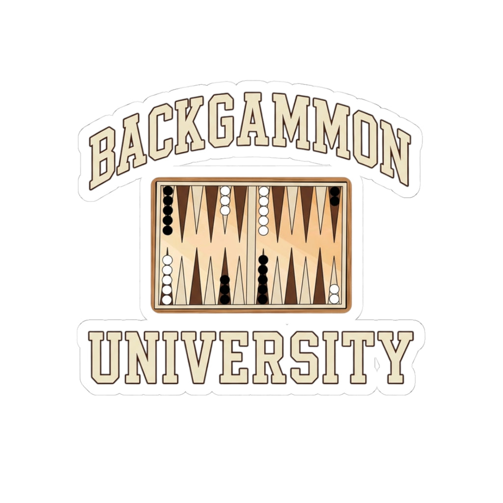 Backgammon University 2 Kiss-Cut Stickers