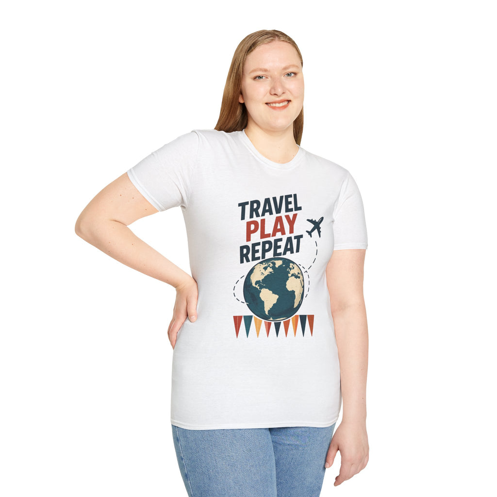 Travel Play Repeat T-Shirt – Backgammon