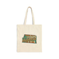 Backgammon Retro Cotton Canvas Tote Bag
