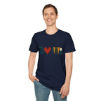peace love and backgammon 3 T-Shirt — Retro Nature Wildlife Tee