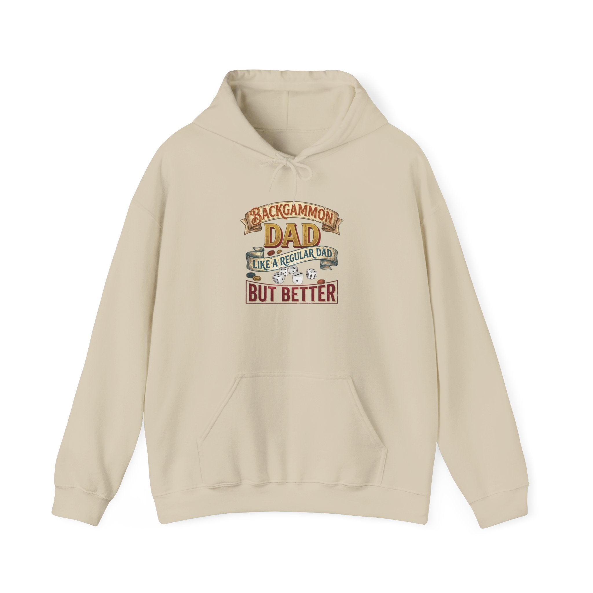 Backgammon Dad "Like a Regular Dad But Better" Unisex Heavy Blend™ Hooded Sweatshirt