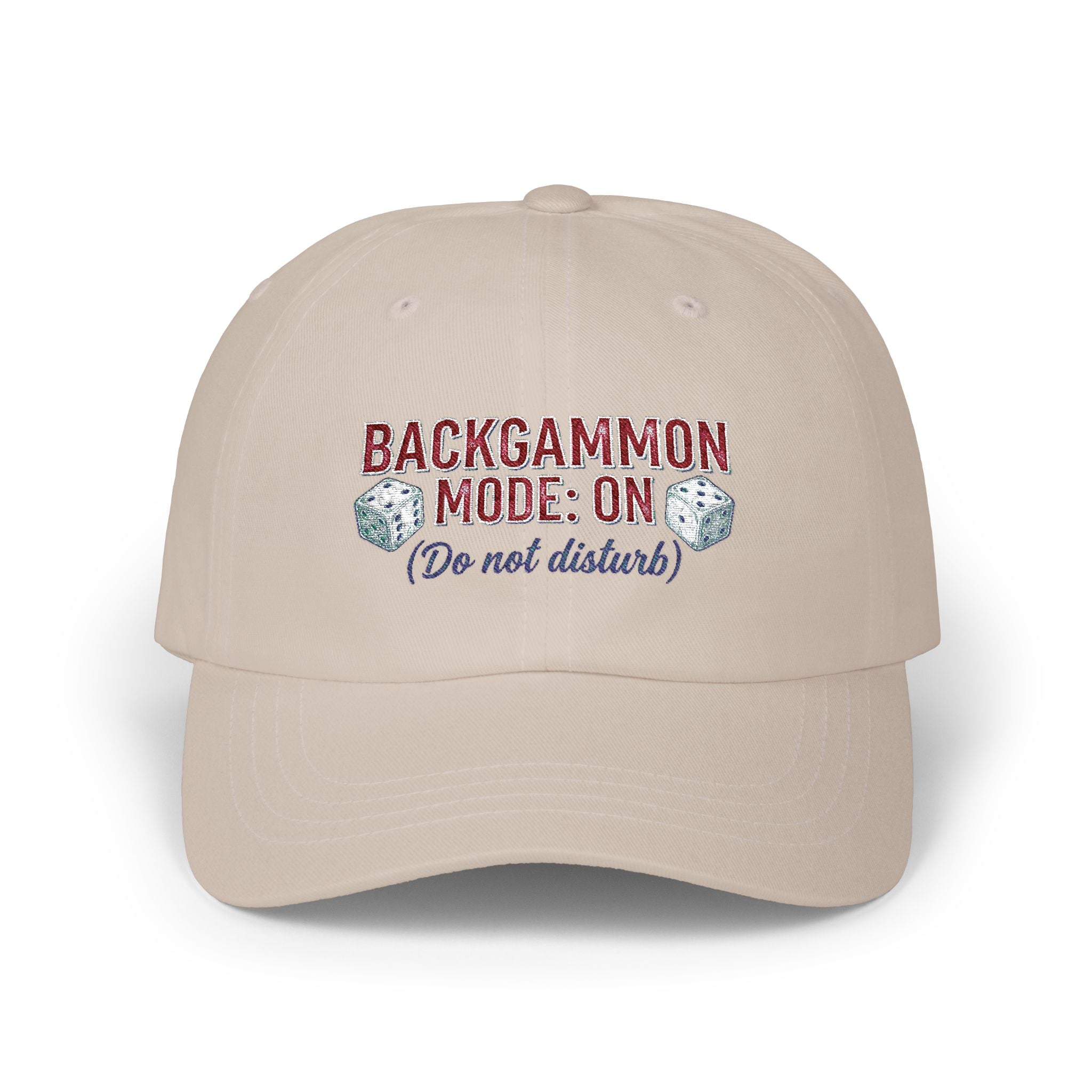Backgammon Mode: On. Do Not Disturb  Dad Cap – Embroidered Baseball Hat