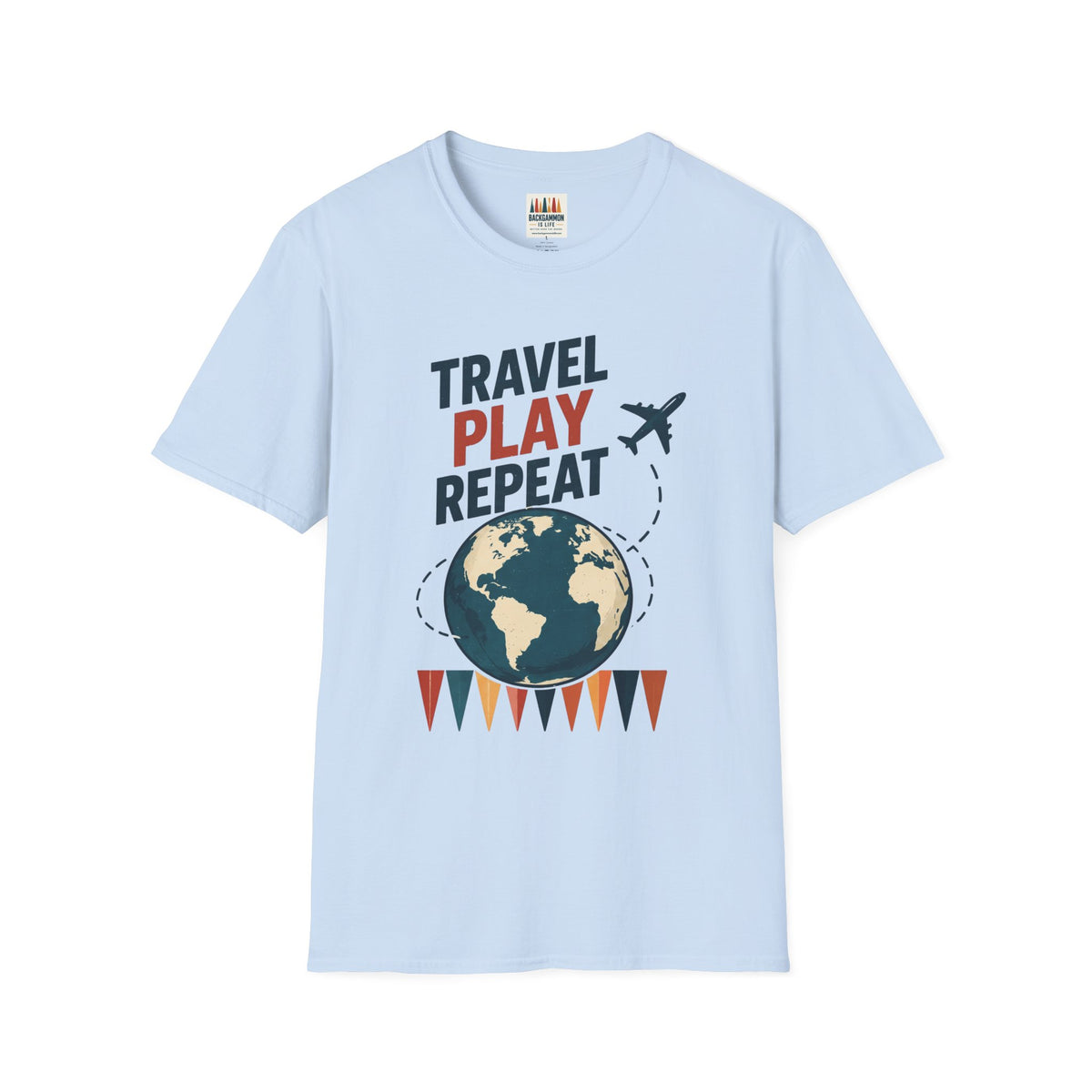 Travel Play Repeat T-Shirt – Backgammon