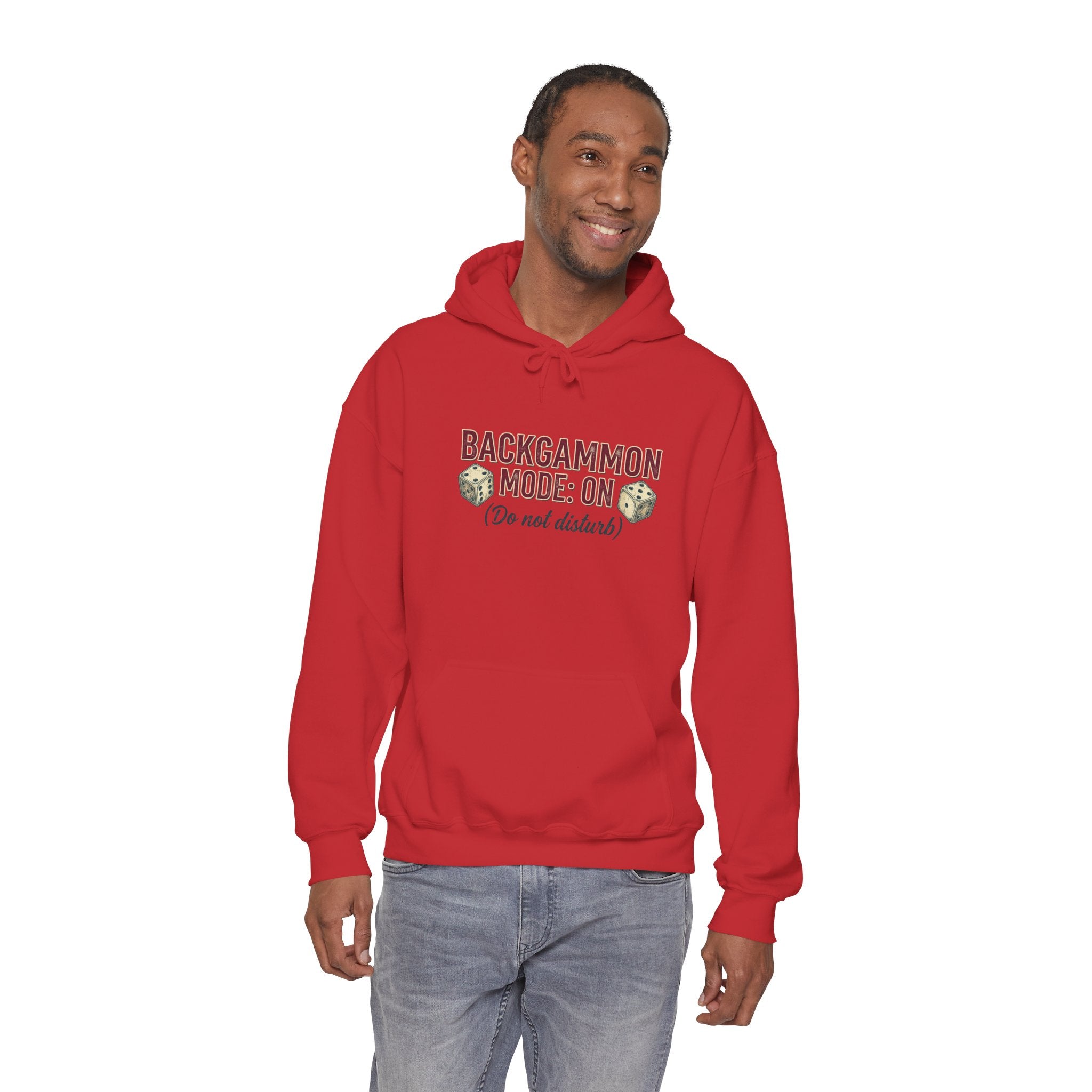 Backgammon Mode: On. Do Not Disturb Unisex Heavy Blend™ Hooded Sweatshirt