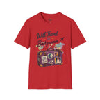 Backgammon Travel T-Shirt — "Will Travel for Backgammon" Vintage Suitcase Design