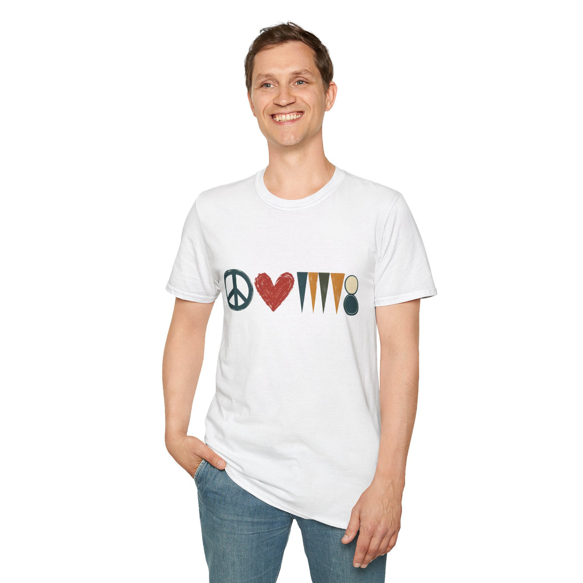 peace love and backgammon 3 T-Shirt — Retro Nature Wildlife Tee