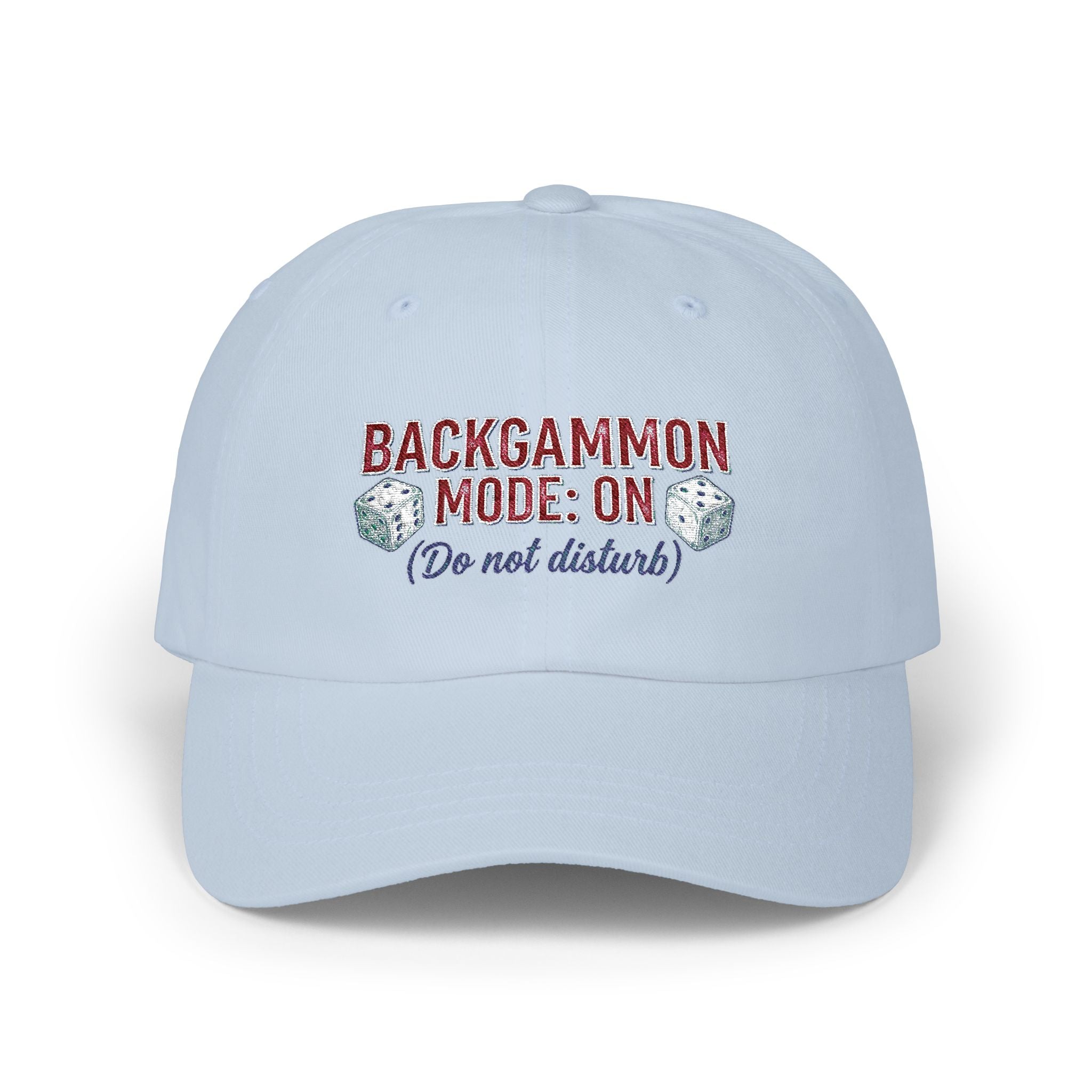Backgammon Mode: On. Do Not Disturb  Dad Cap – Embroidered Baseball Hat
