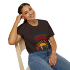 Backgammon Cheaper Than Therapy T-Shirt – Retro Sunset Board Game Tee
