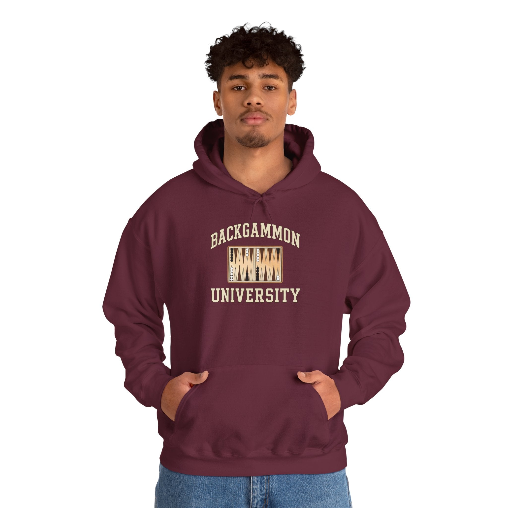 Backgammon University 2 Unisex Heavy Blend™ Hooded Sweatshirt