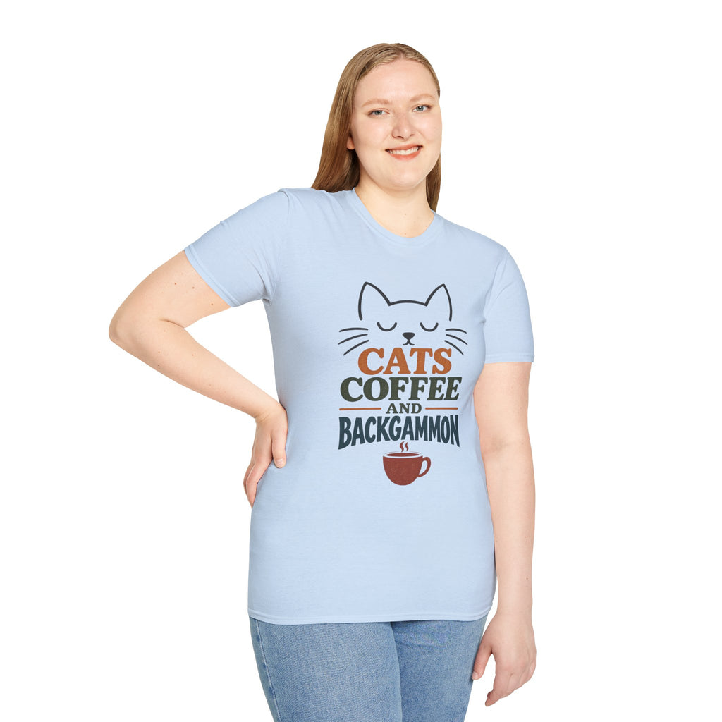 Cats, Coffee and Backgammon 1 T-Shirt