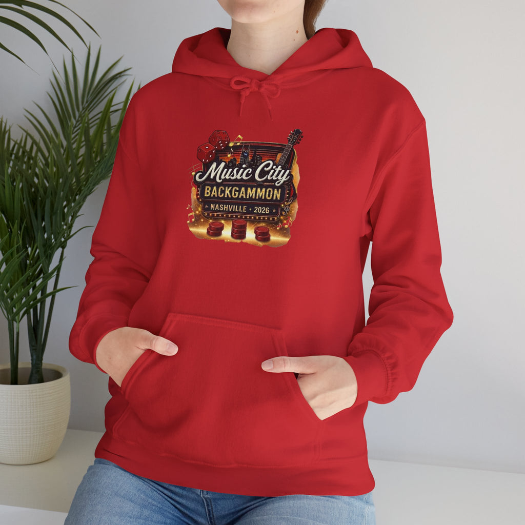 Music City Backgammon Nashville 2026 — Unisex Heavy Blend™ Hooded Sweatshirt