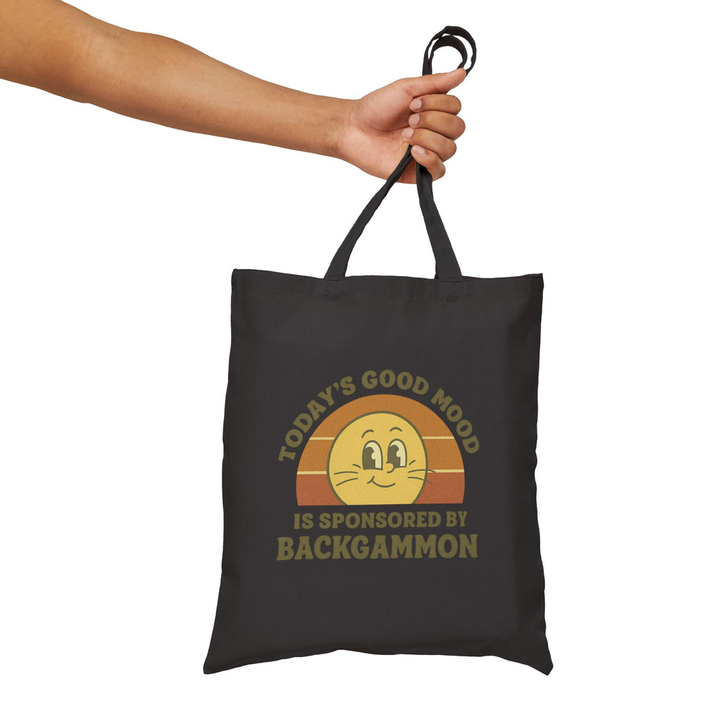 Today’s Good Mood Is Sponsored By Backgammon Cotton Canvas Tote Bag