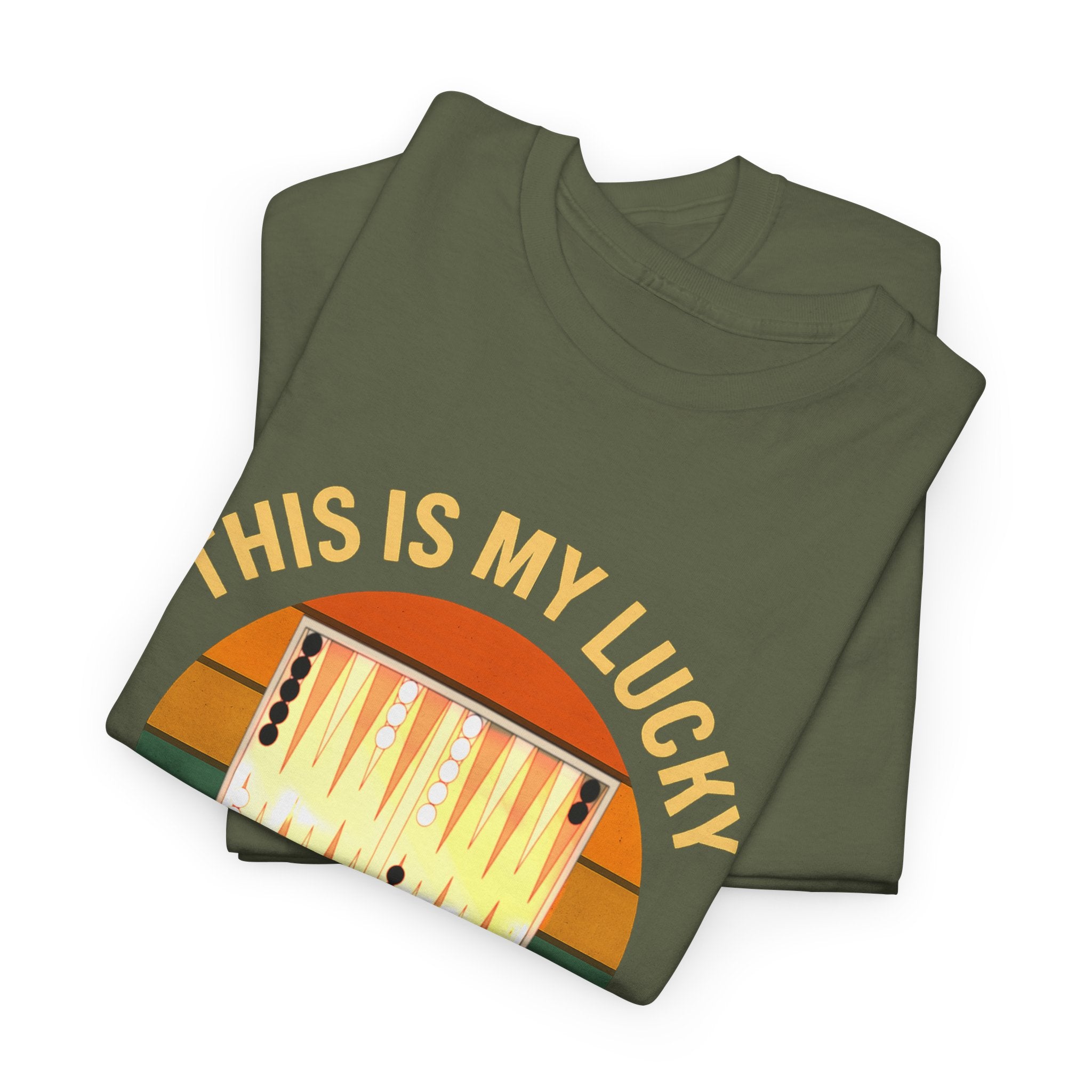 This Is My Lucky Backgammon Shirt Tee — Retro Backgammon Player T-Shirt
