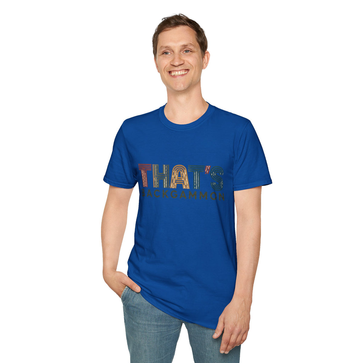 That's Backgammon 2 T-Shirt — Retro Typography Board Game Tee