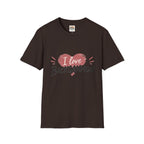 Backgammon Heart T-Shirt — "I Love Backgammon" Casual Tee