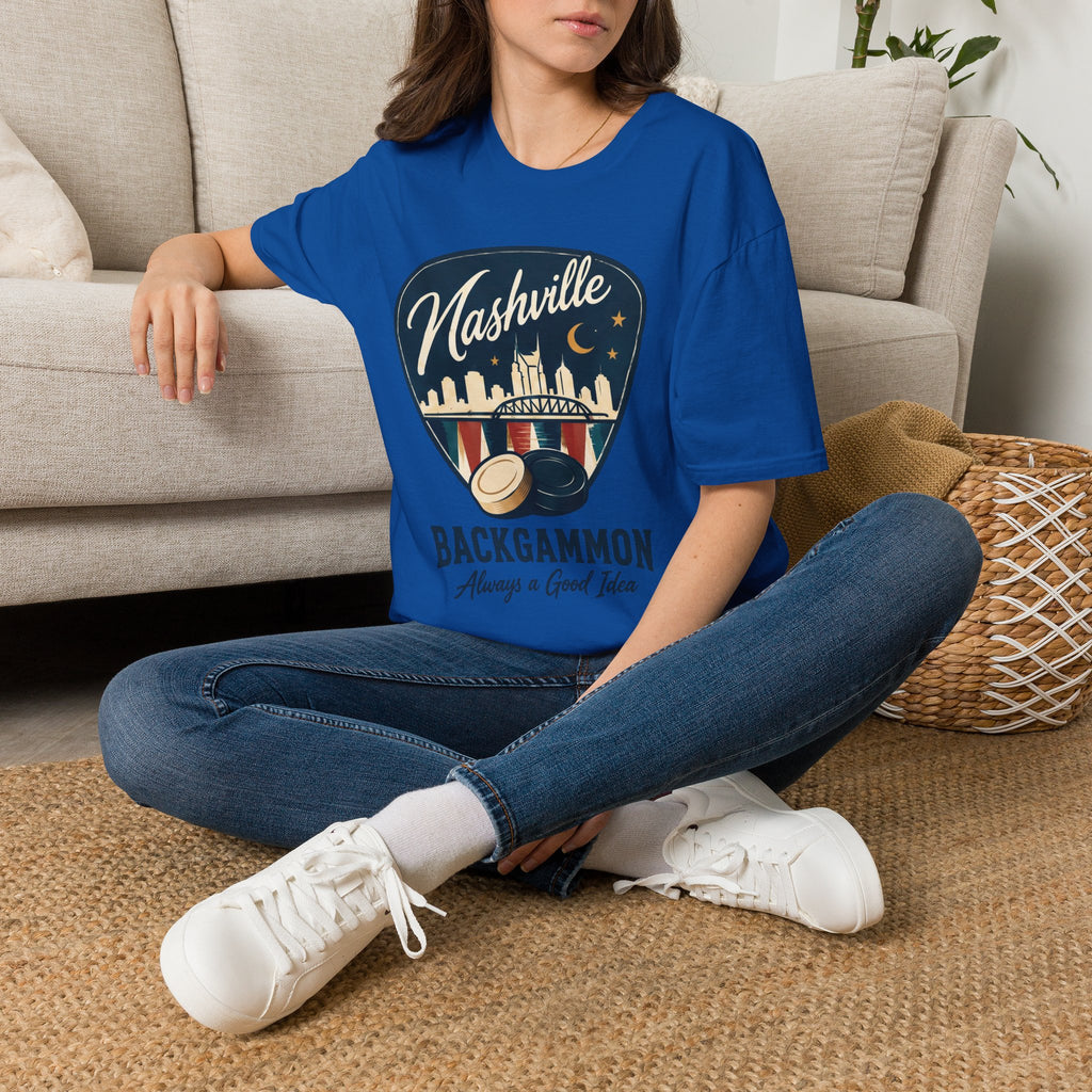 Nashville and Backgammon 2 T-Shirt — "Always a Good Idea" Vintage City Game Tee