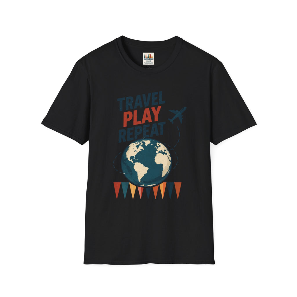 Travel Play Repeat T-Shirt – Backgammon
