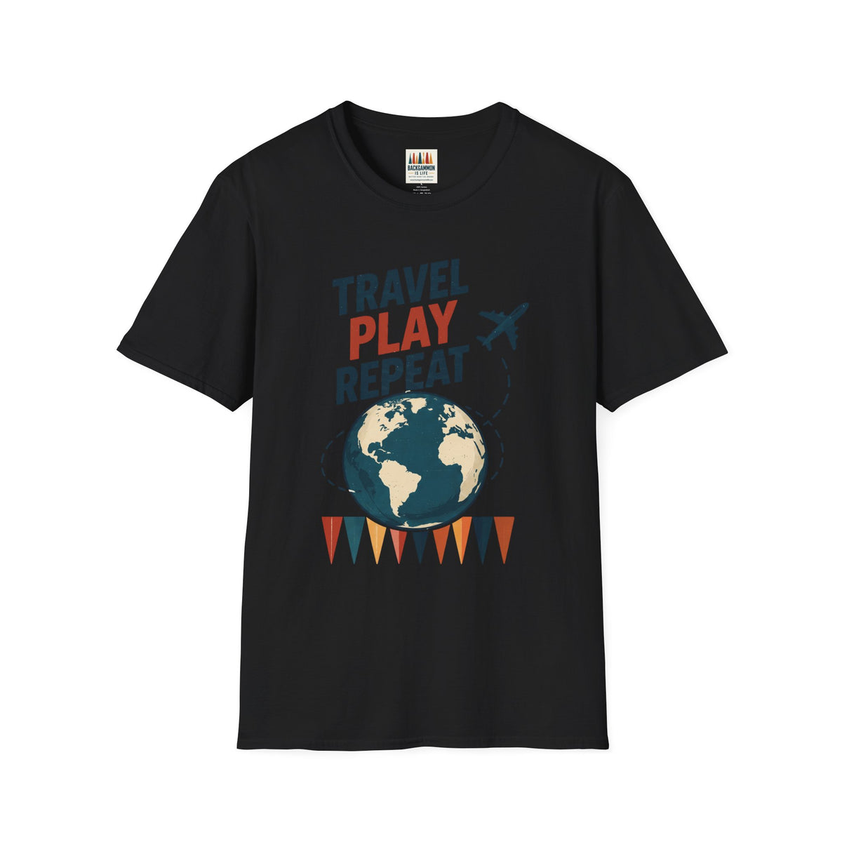 Travel Play Repeat T-Shirt – Backgammon