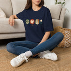 Peace Love and Backgammon 2 T-Shirt