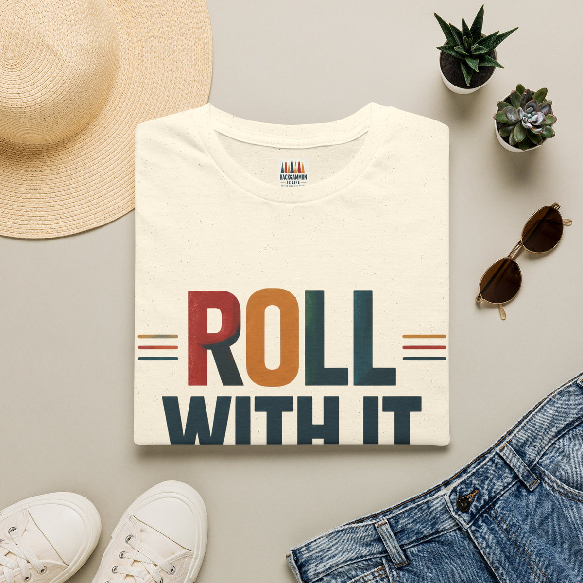 Roll With It T-Shirt — Retro Graphic Tee