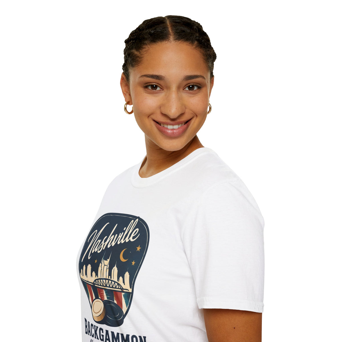 Nashville and Backgammon 2 T-Shirt — "Always a Good Idea" Vintage City Game Tee