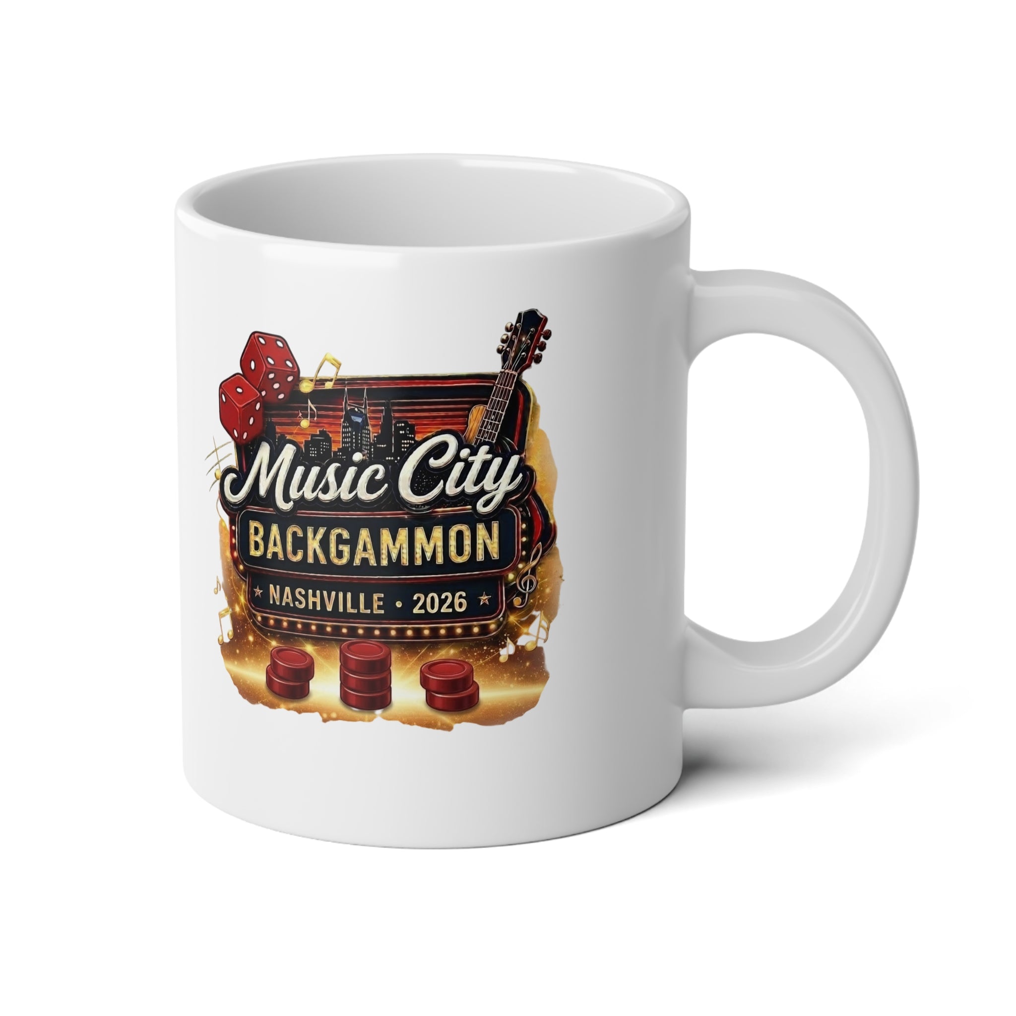 Music City Backroom Nashville 2026 Mug — 20oz Jumbo Coffee Cup