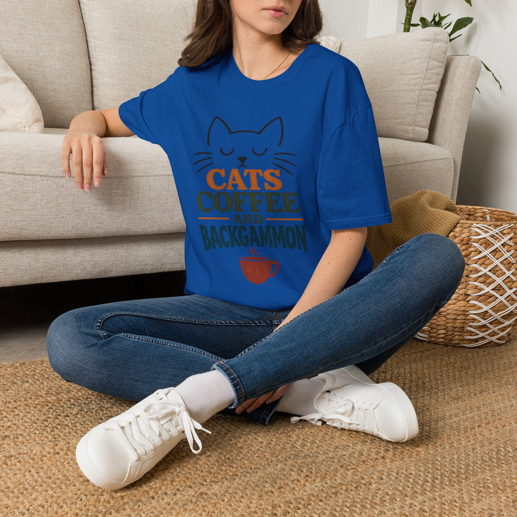 Cats, Coffee and Backgammon 1 T-Shirt