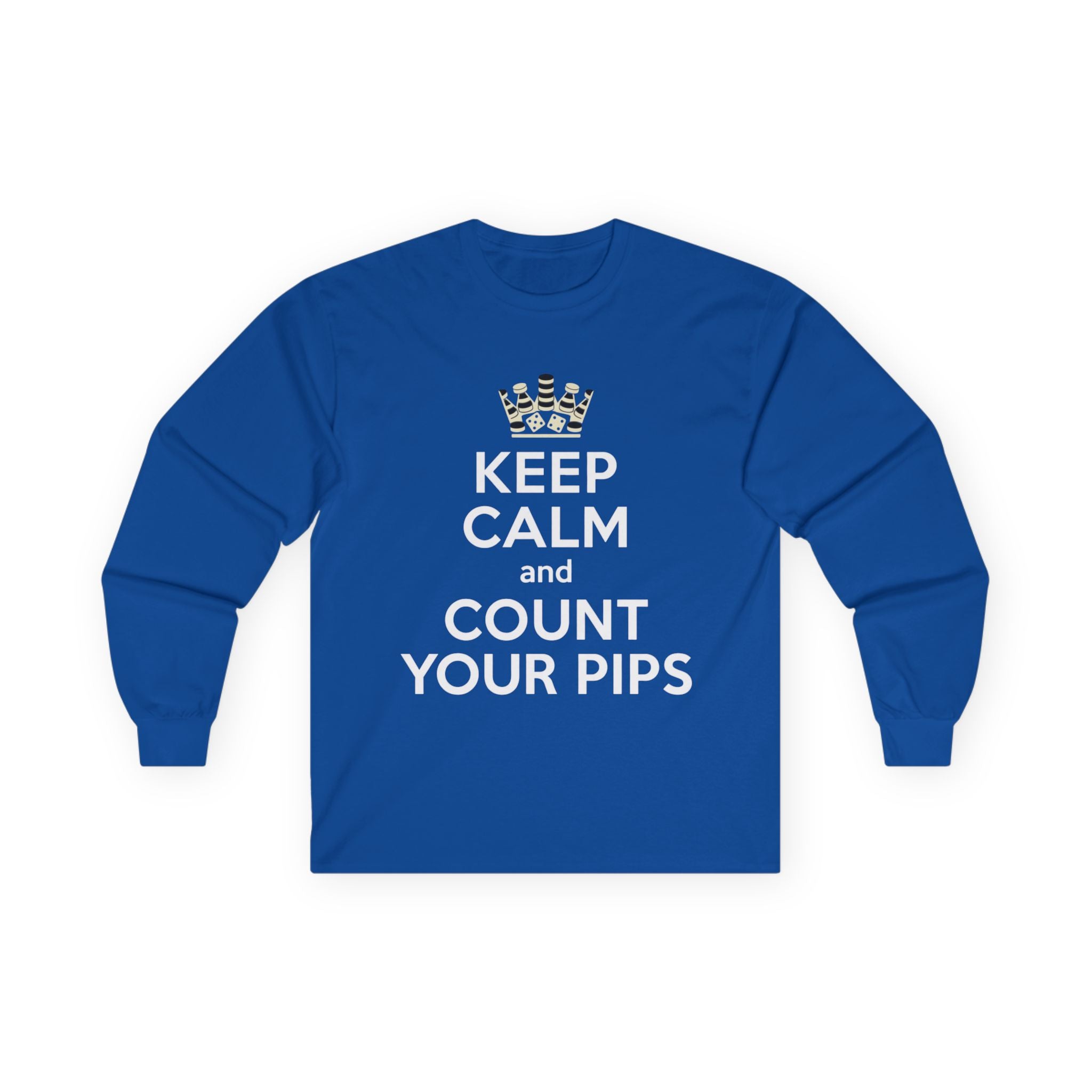 Keep Calm and Count Your Pips Long Sleeve Tee | Trading Forex Humor