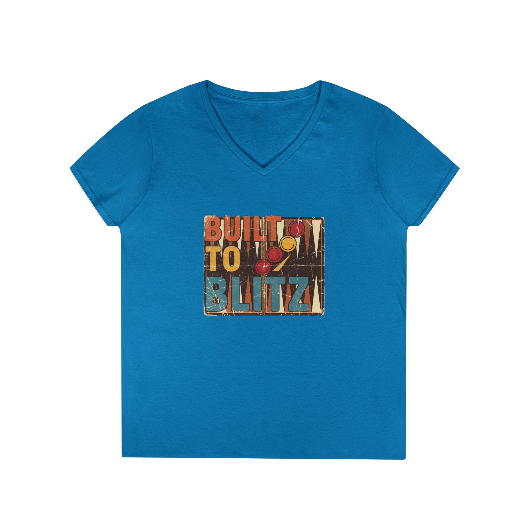 Built To Blitz Ladies' V-Neck T-Shirt