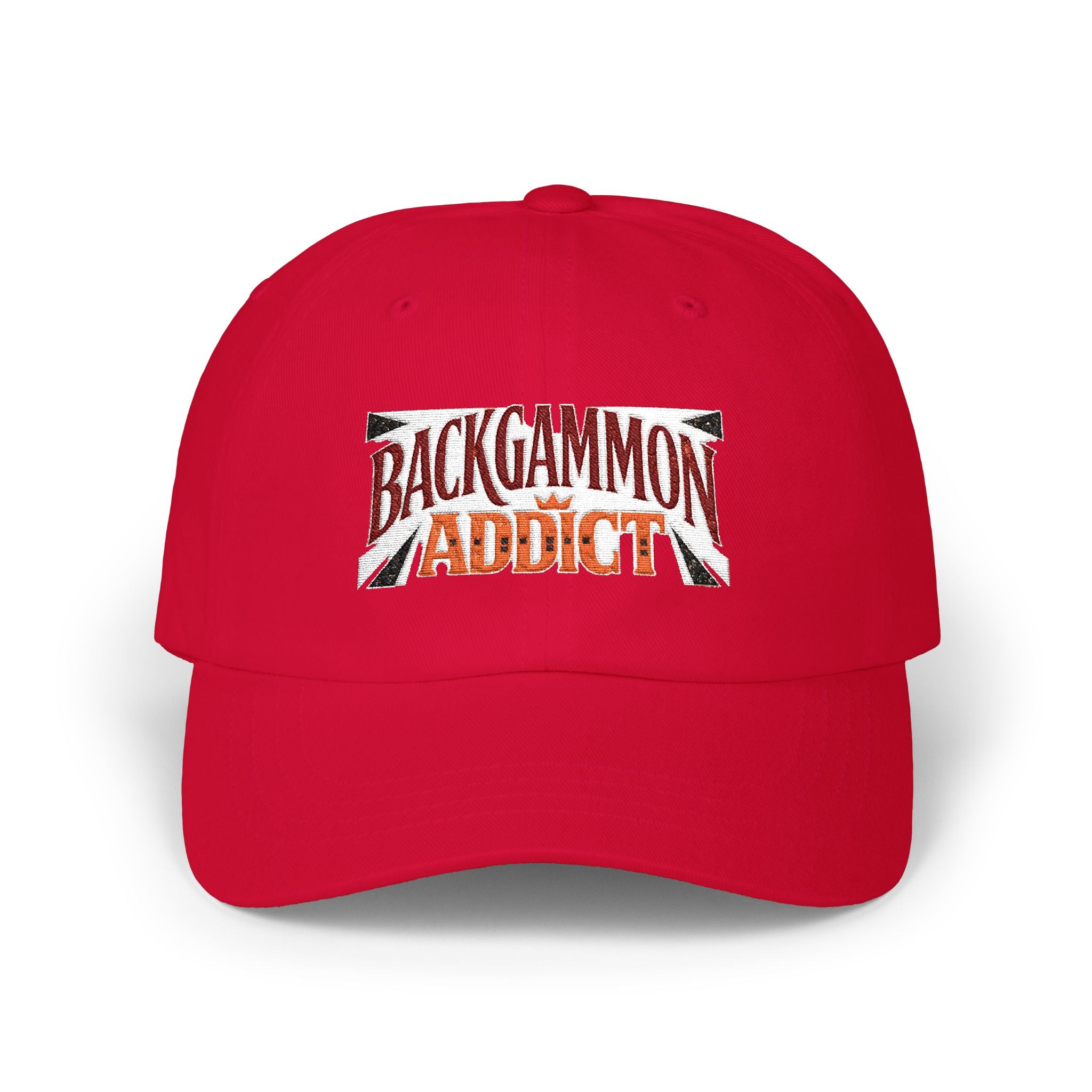 Backgammon Addict Dad Cap — Embroidered Backgammon Hat for Players