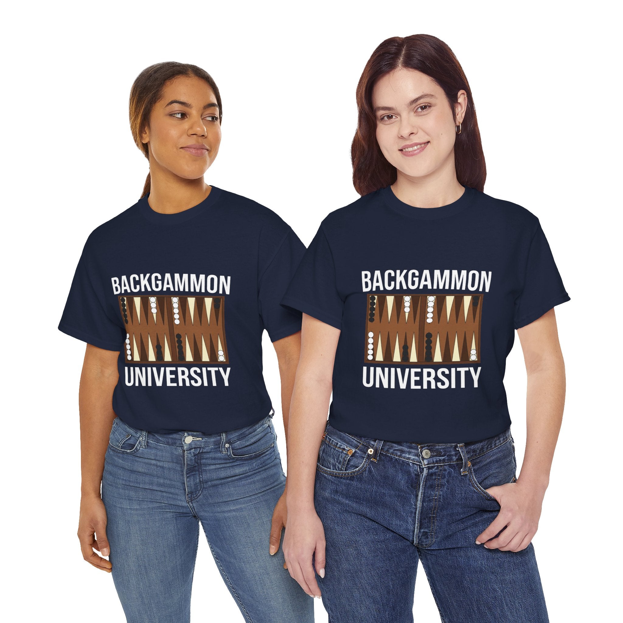 Backgammon University T-Shirt | Retro Game Pattern Tee