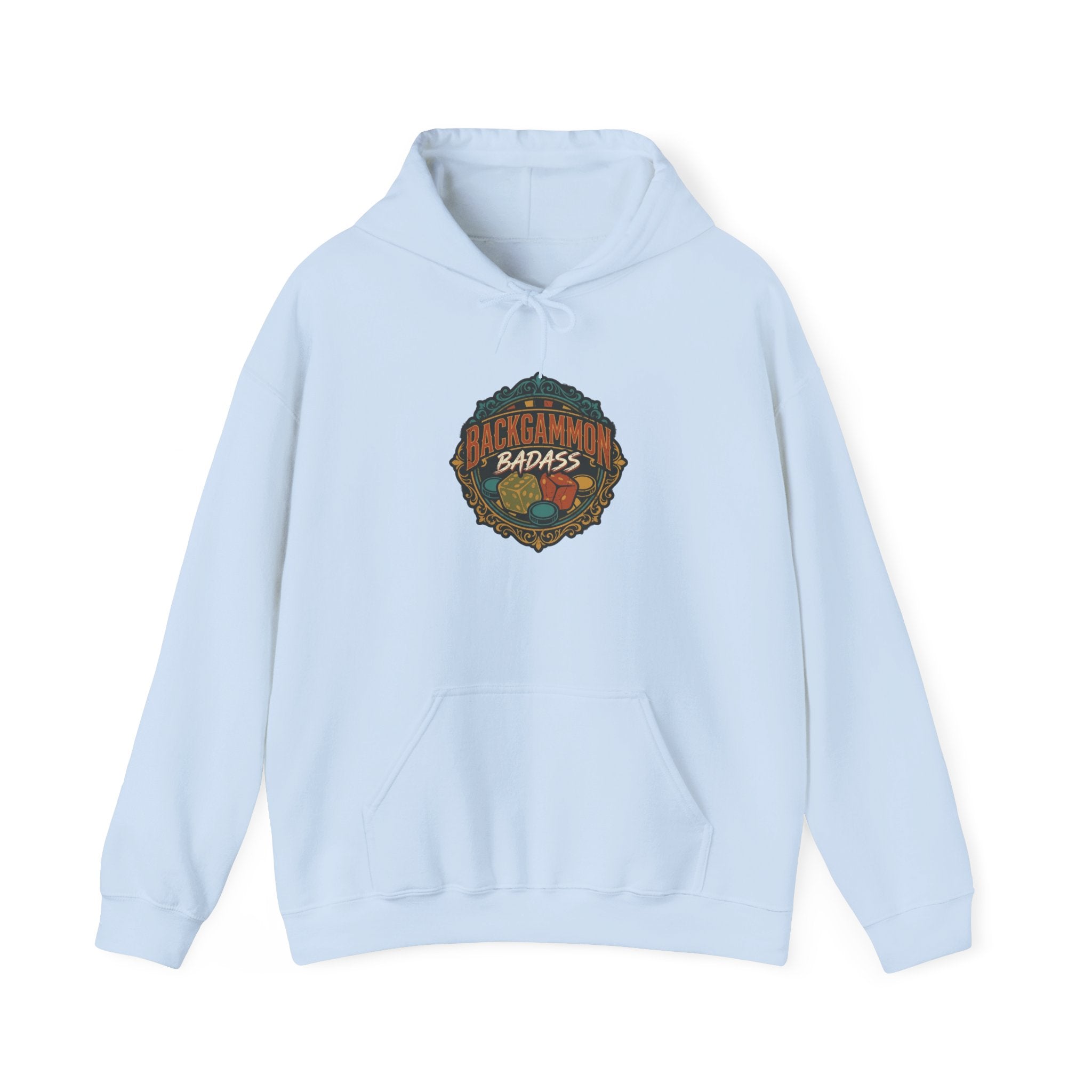 Backgammon Badass Unisex Heavy Blend™ Hooded Sweatshirt