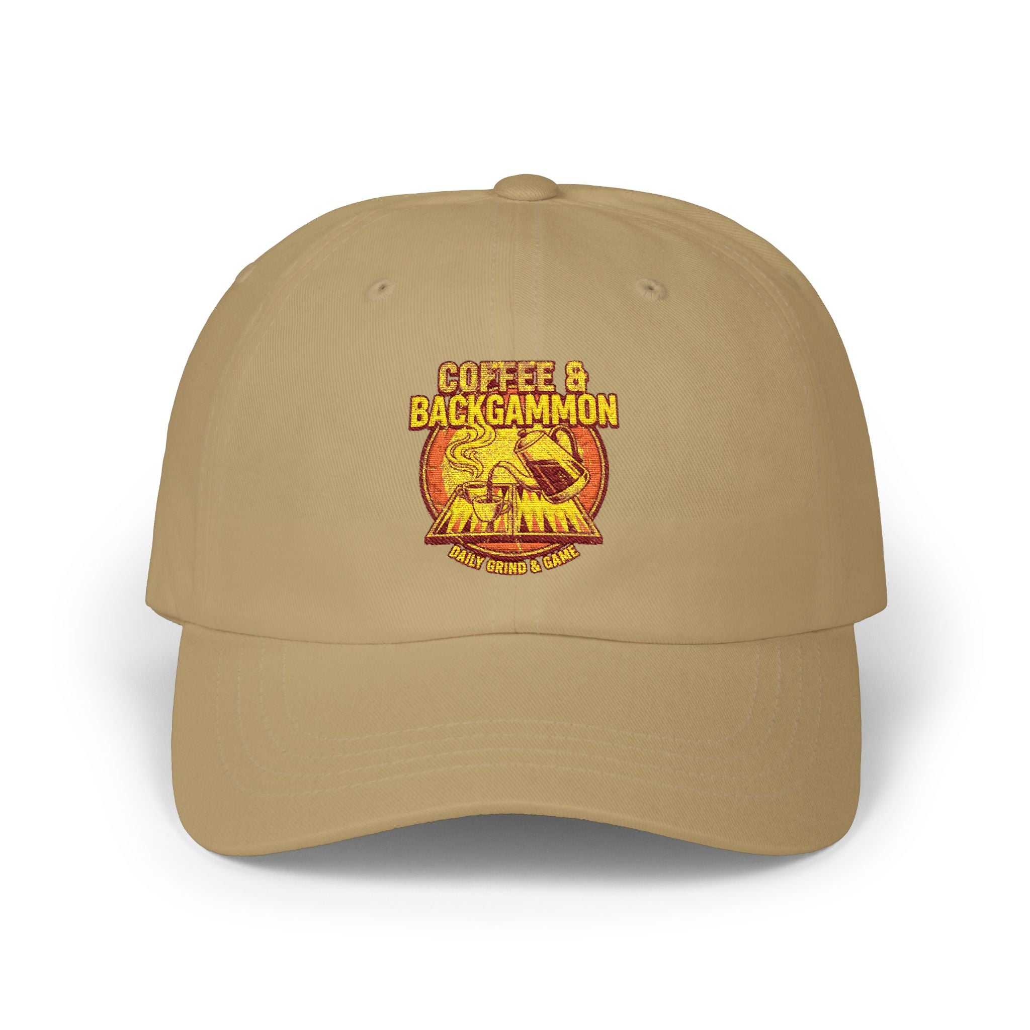 Coffee & Backgammon Cap — Vintage Logo Hat