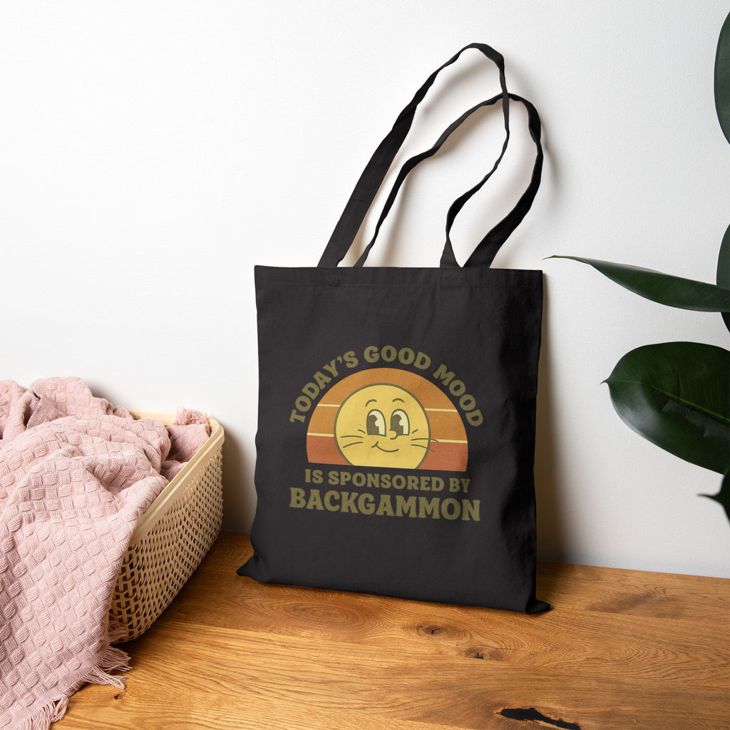 Today’s Good Mood Is Sponsored By Backgammon Cotton Canvas Tote Bag