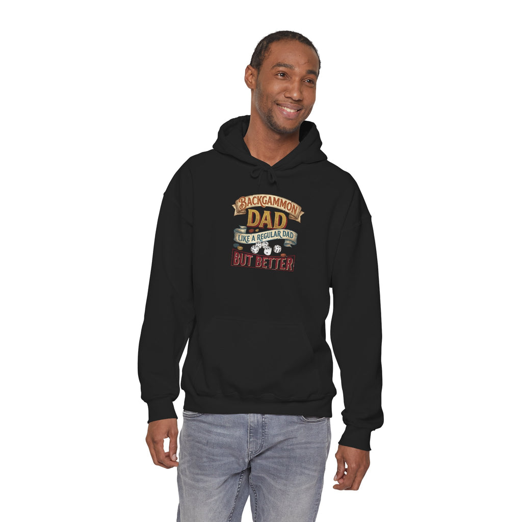 Backgammon Dad "Like a Regular Dad But Better" Unisex Heavy Blend™ Hooded Sweatshirt