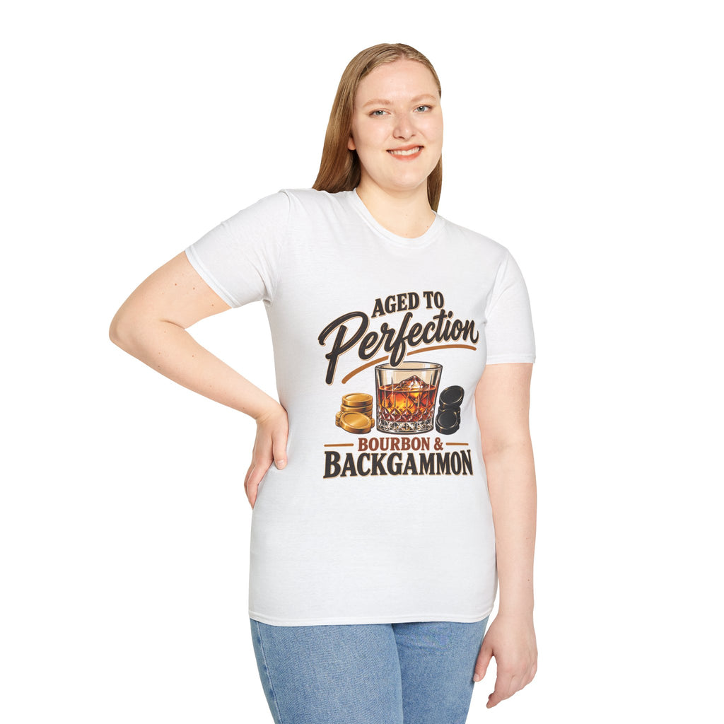 Aged to Perfection – Bourbon & Backgammon T-Shirt