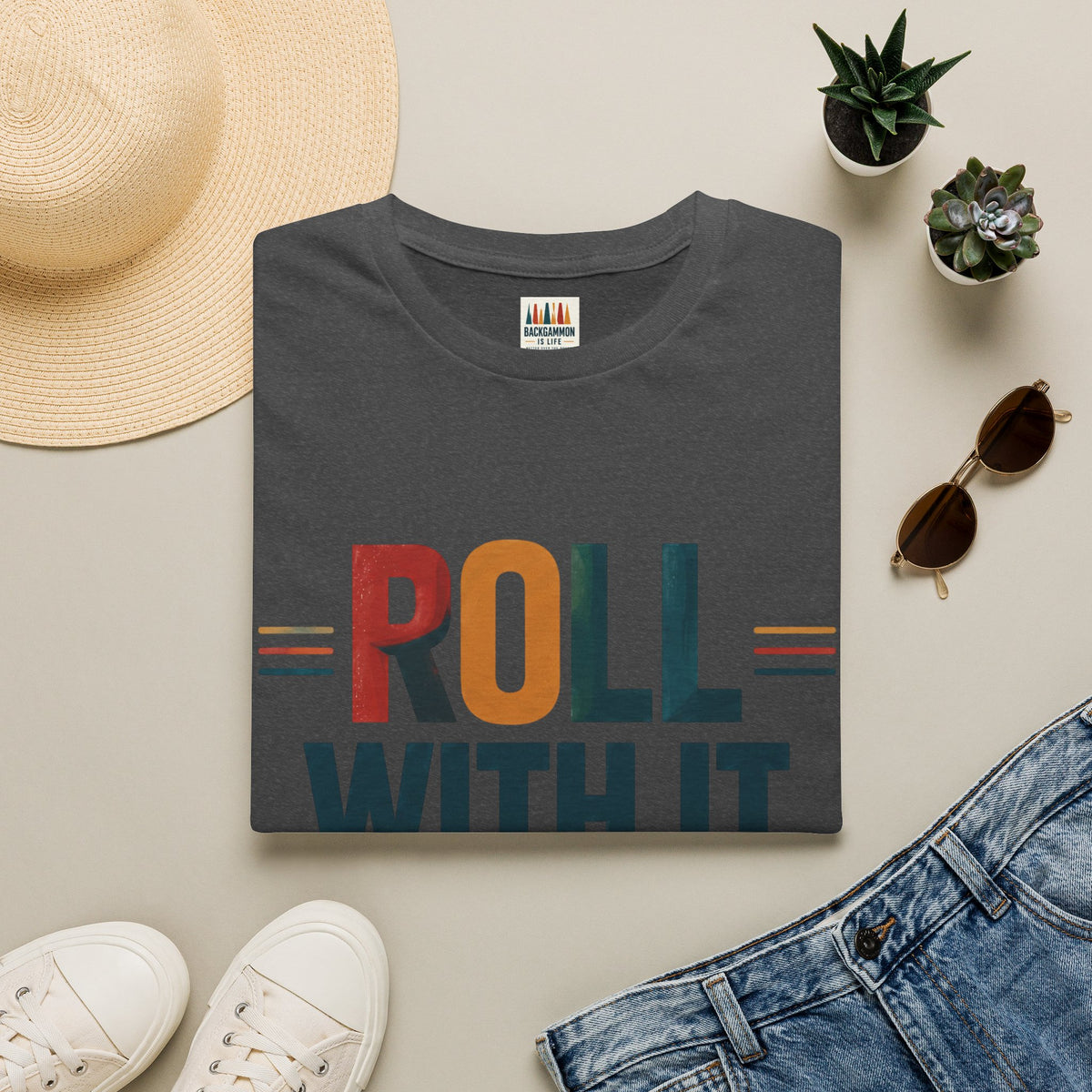 Roll With It T-Shirt — Retro Graphic Tee