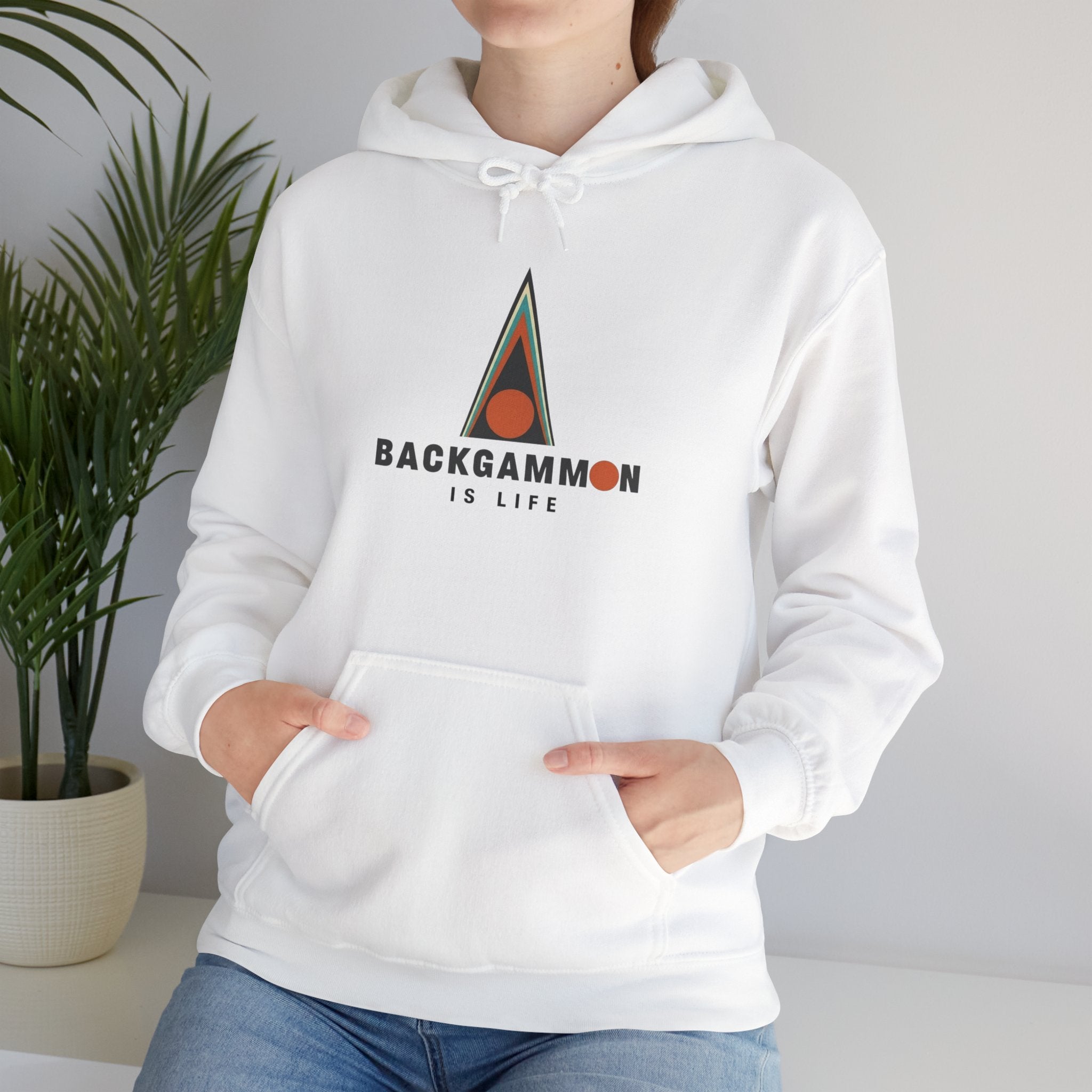 Backgammon Is Life Unisex Heavy Blend™ Hooded Sweatshirt