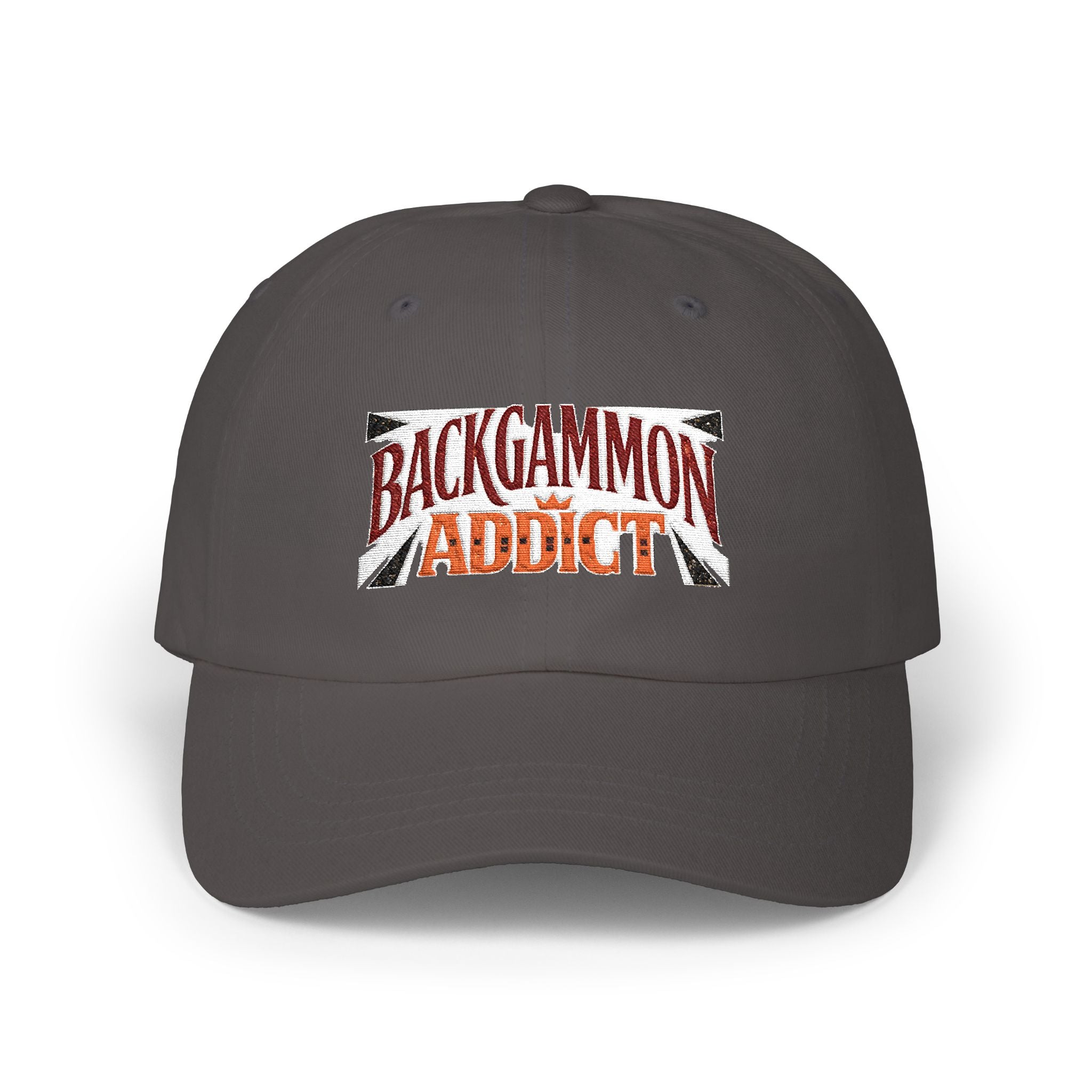 Backgammon Addict Dad Cap — Embroidered Backgammon Hat for Players