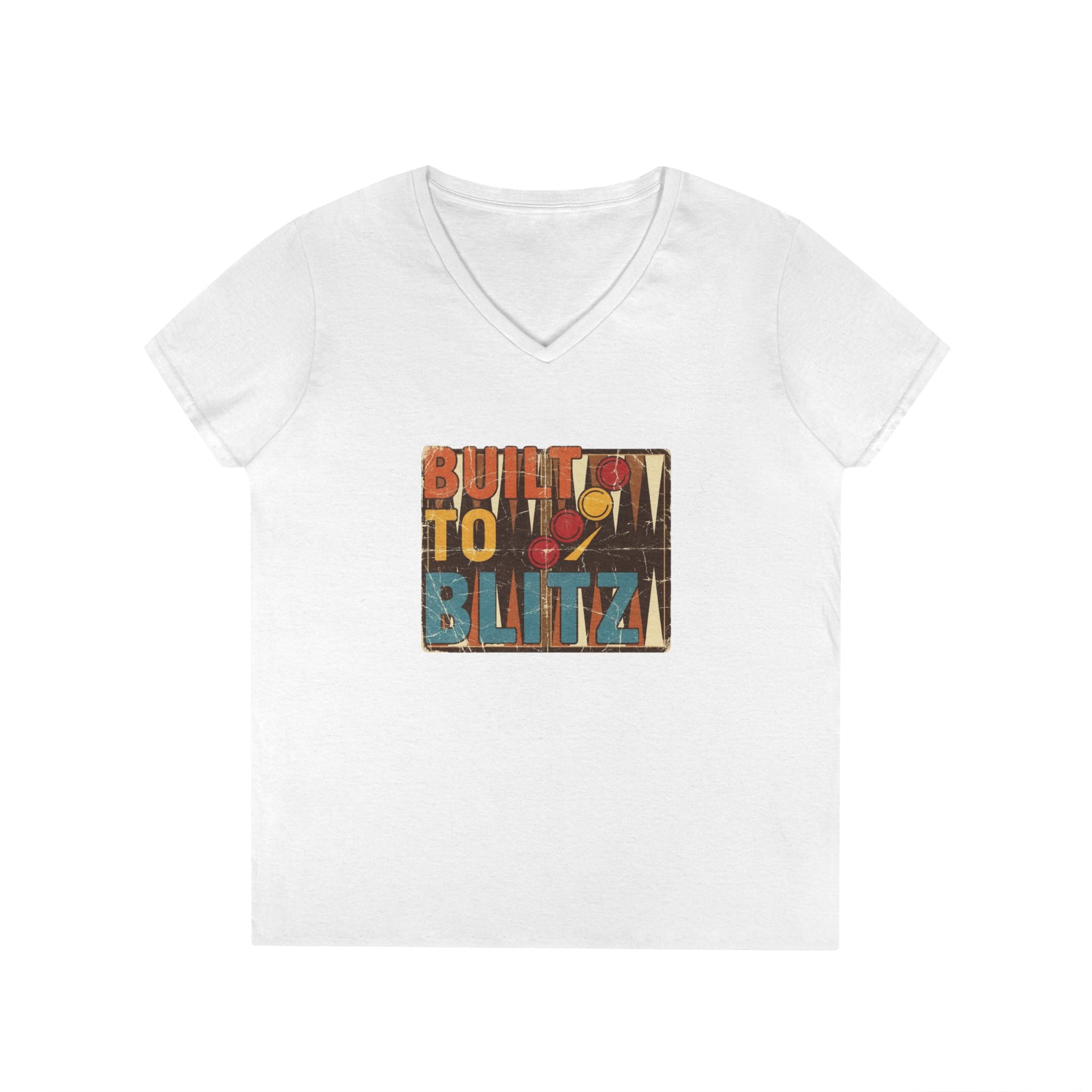 Built To Blitz Ladies' V-Neck T-Shirt