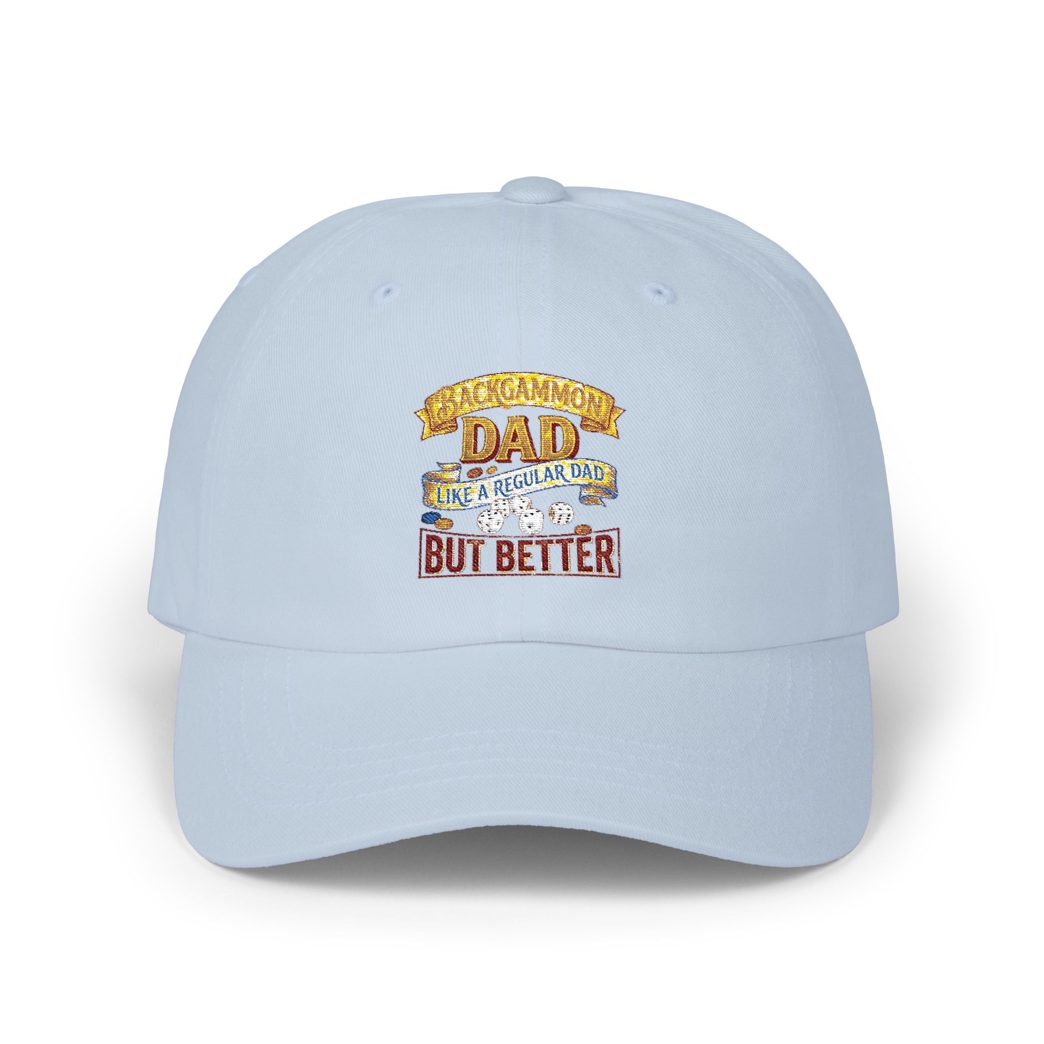 Backgammon Dad "Like a Regular Dad But Better" Embroidered Classic Cap