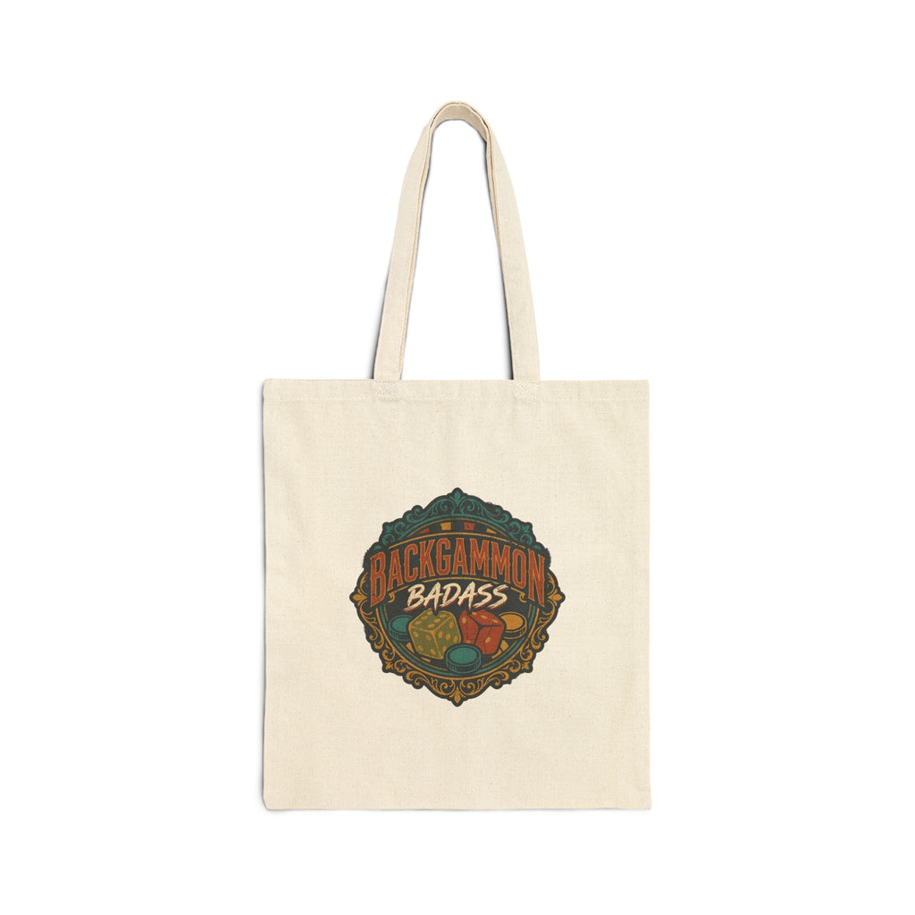 Backgammon Badass Canvas Tote Bag